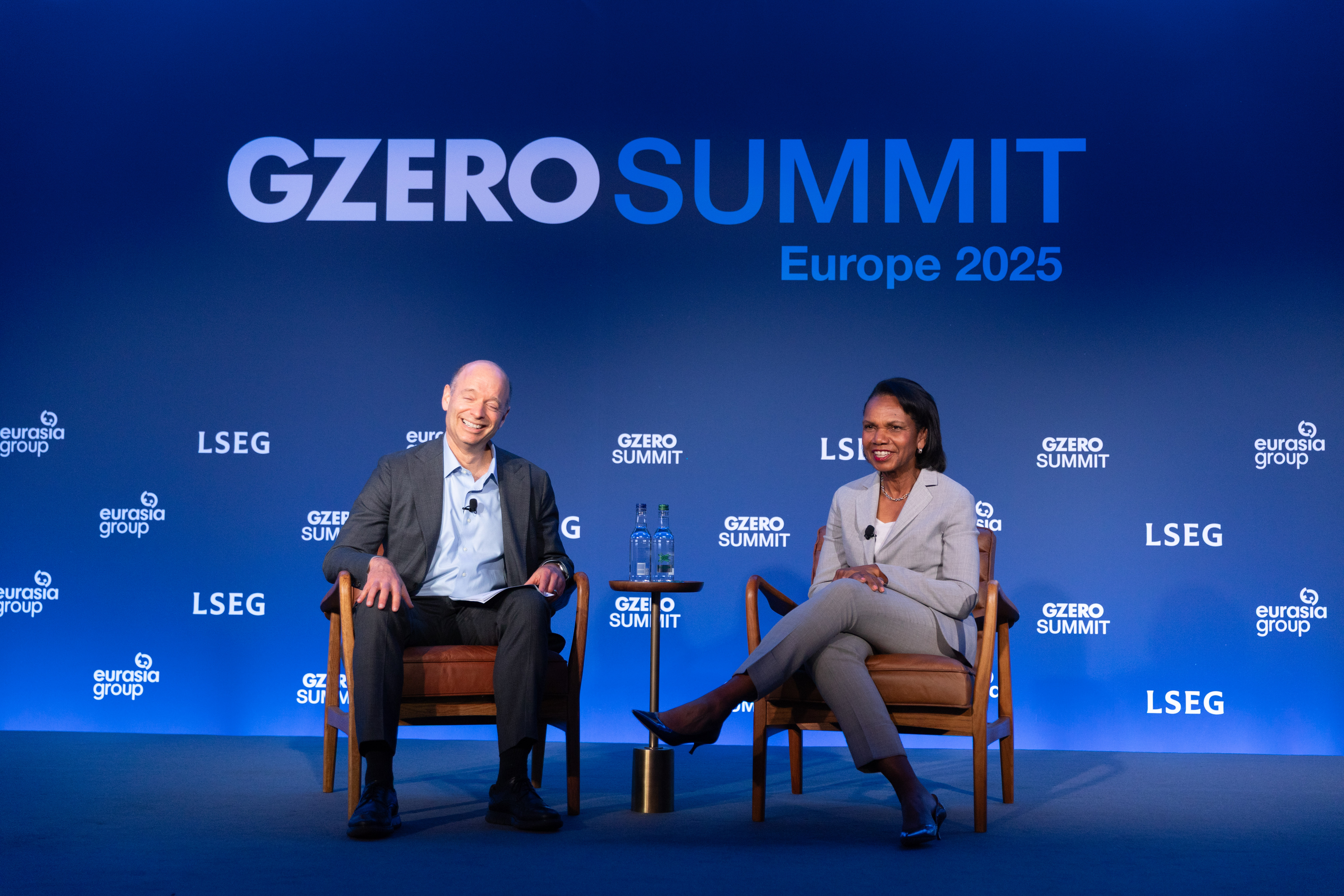 GZERO Summit Europe 2025 control room and stage