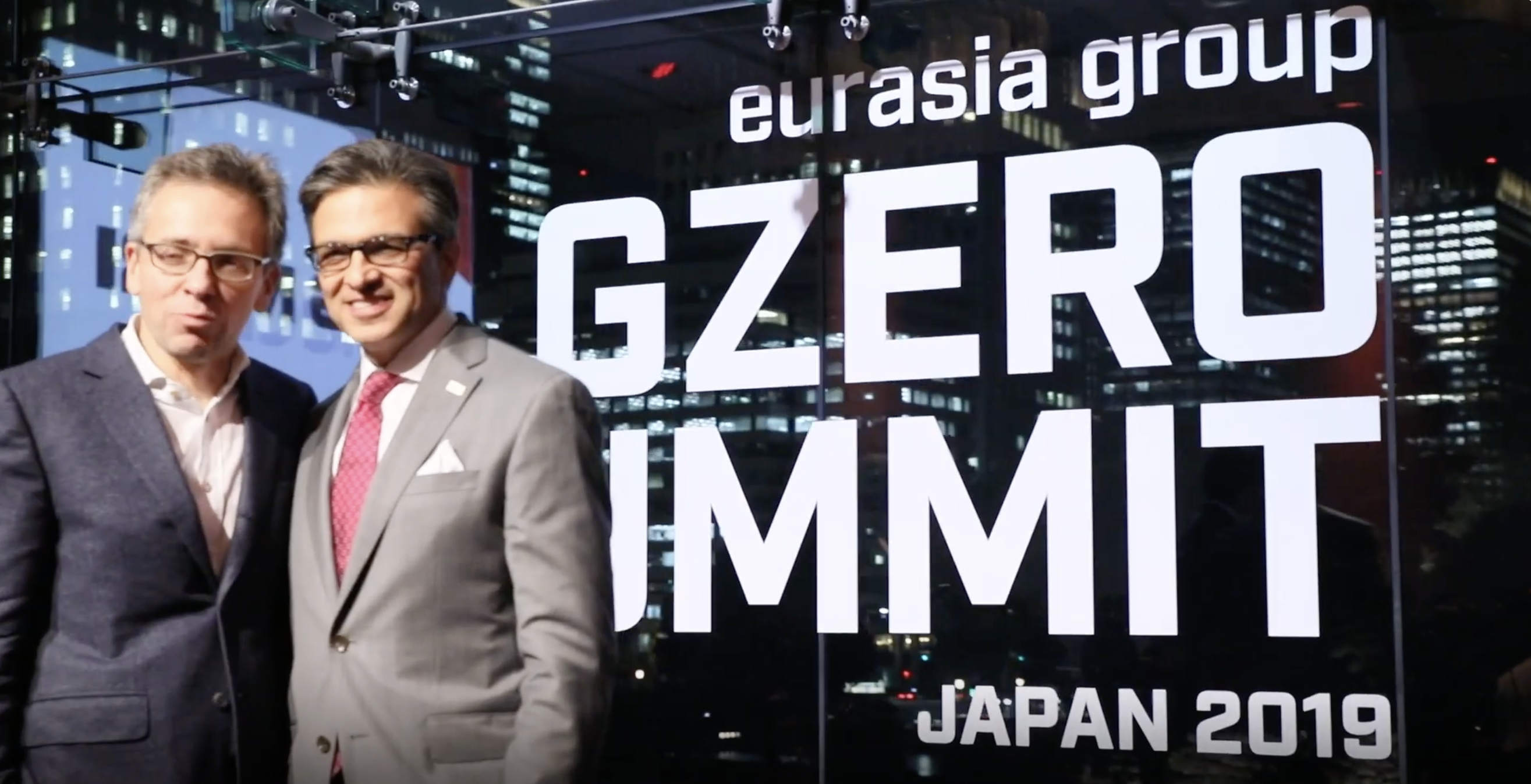 Ian Bremmer GZERO Summit Japan 2019 signage