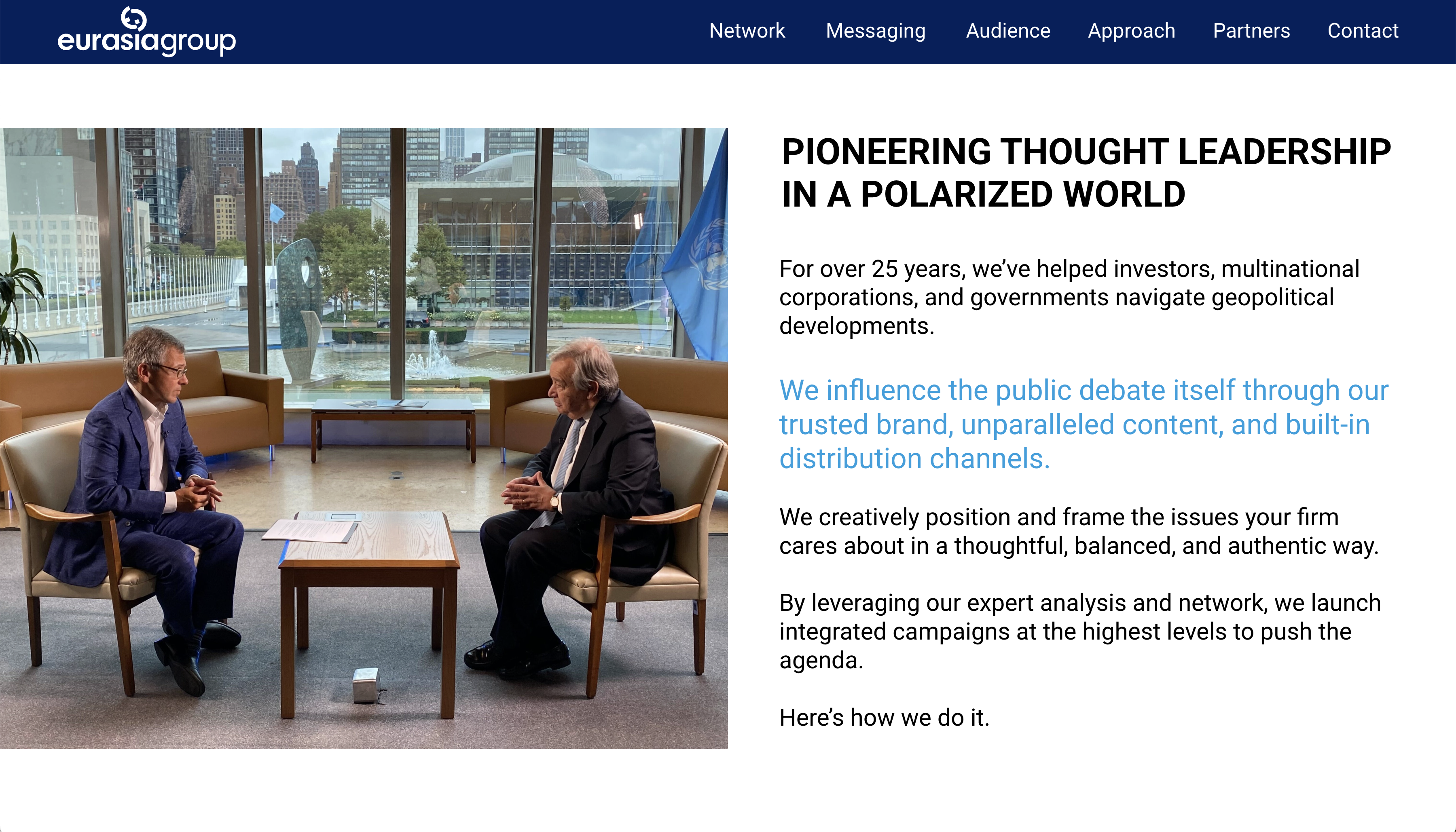 Eurasia Group's Impact initiative